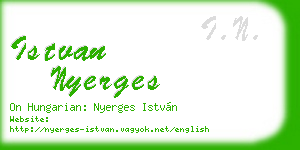 istvan nyerges business card